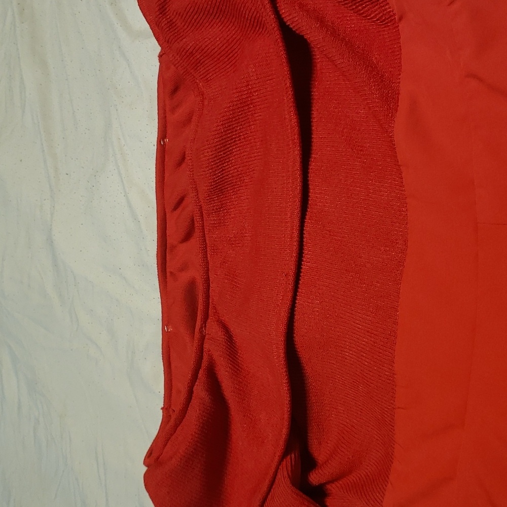Red A lined dress